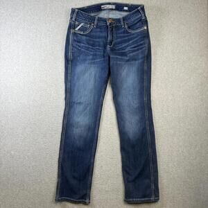 Ariat Rebar Women's Size 30 Blue Perfect Rise Straight Leg Jeans Atlanta